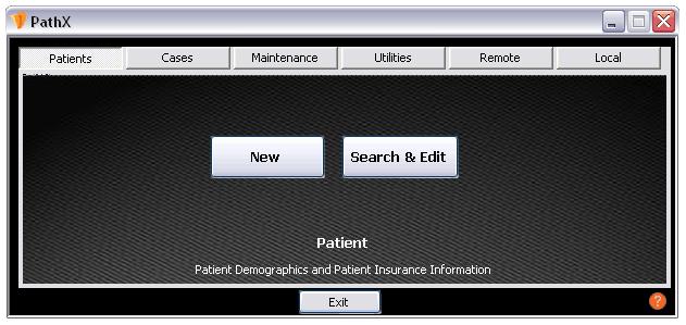 CHAPTER 1: PATIENTS MODULE Within the PathX, patient demographic and insurance information is managed inside of the Patient Module.
