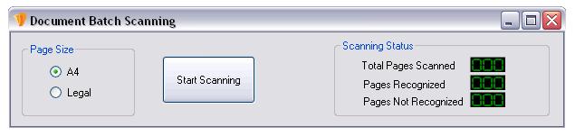 PERFORMING BATCH SCANNING 6. By Selecting the Batch Scanning Button within the Utilities Module, the Document Batch Scanning window, as seen below, will appear.