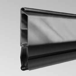 Side seal for FS2 guide rail Countering heat loss and draught, plastic