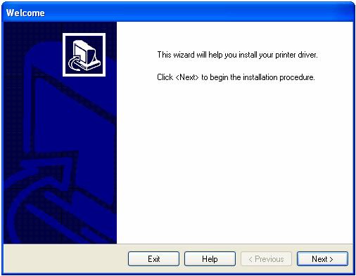 Unzip the contents to the default location on the C:\ drive. Click the Next > button. And choose the Install Printer option.