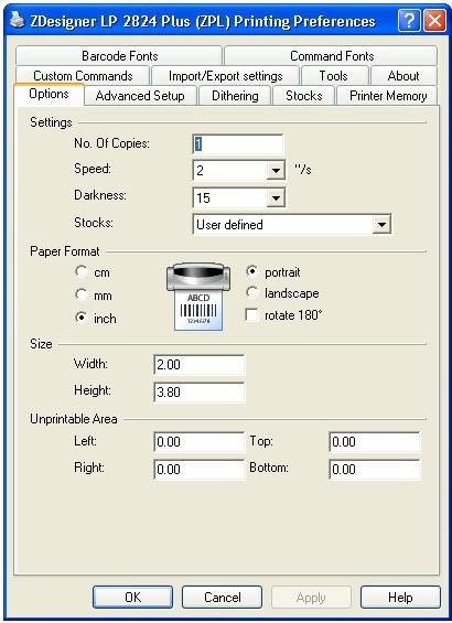 Click on Printing Preferences and set the