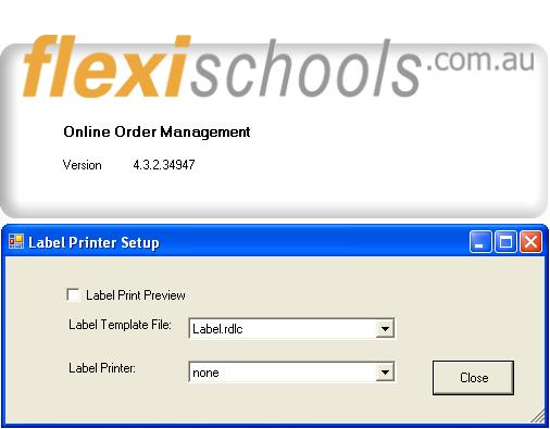3. Run the Flexischools Online Ordering Management Software Logout out as the Administrator. Login to Windows on the local machine as the person who will be using the application.