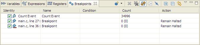 12. Remove any existing breakpoints by clicking Run Remove All Breakpoints. In the main.
