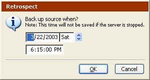 box, enter a date and time in the dialog box, then click OK. If Scripts is selected in the list box, select a radio button option for when the script should be active, then click OK.