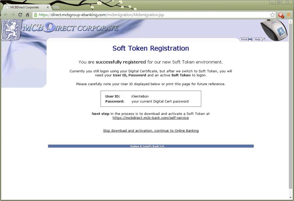 Self-Service Portal Registration This section will describe the process you will go through for the Self-Service Portal registration.