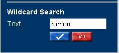 Wildcard Search You can search the whole of the address database to find a match for anything that you type into the Wildcard Search box.
