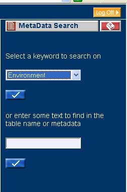 you can view and selectively load any map layers that have been tagged with the Environment metadata. You can also type your own search criteria if you wish.