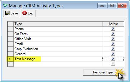 If it has been used, you would need to edit every CRM Activity that used that type and select a different one (or delete the activity) before the type could be removed.