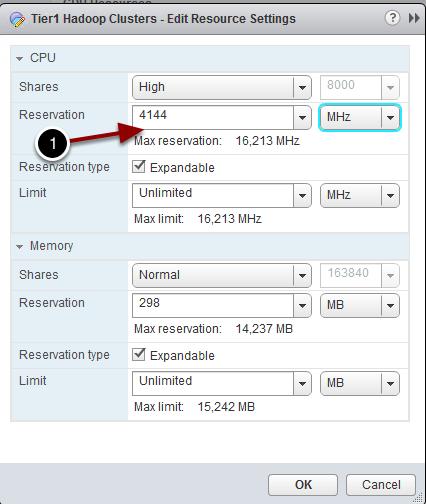 Set a CPU Reservation on Tier1 Cluster Because of the nuances of our Hands-on Lab environment, we are going to arbitrarily limit the amount of CPU available to non Tier1 VMs by setting a CPU