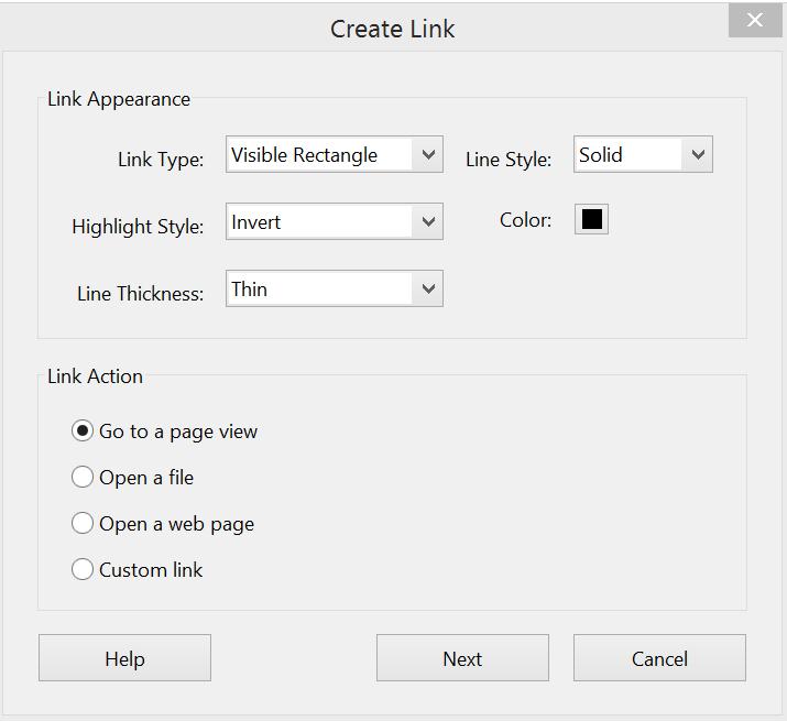 Create a link using the Link tool Step 1: Choose Tools > Edit PDF > Link > Add or Edit.