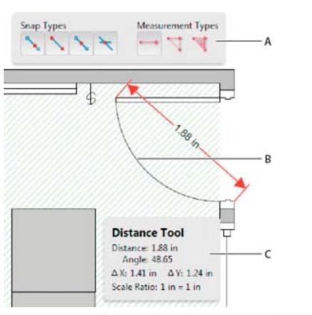 Chapter 17: Measure Use the measuring tools to measure distances and areas of objects in PDF documents.