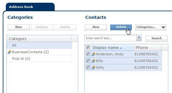4 How to add a category Adding a category for a contact will enable you to filter and search contacts easily and efficiently. 1. To add a category press the New button under the Categories field. 2.