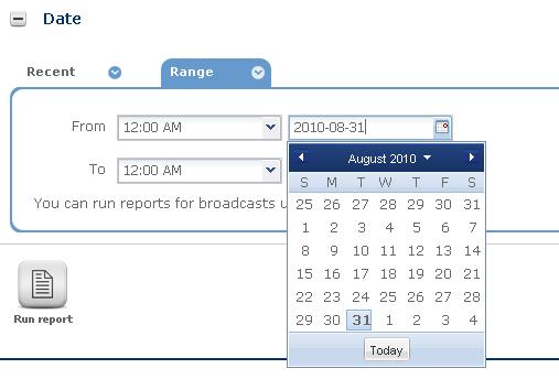 4. Or you can select Date range to include messages within a time and date