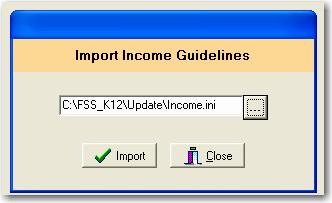 Select, then select Download/ Import Income Guidelines 8.