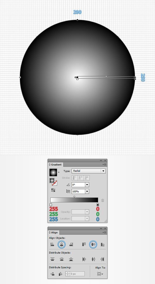 Step 2 Make sure that the circle with the radial gradient is still selected and go to Object > Expand. Check the Gradient Mesh box then click OK.