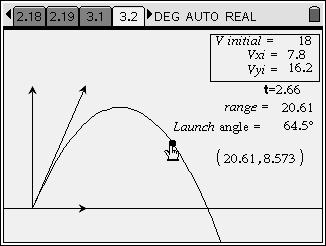 2.18 30. What happens to the vertical velocity at the point where the graph crosses the x-axis? Explain what is going on here. 2.19 31.