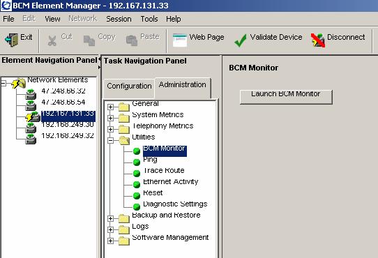BCM 5.0 management environment 55 Figure 12 Launch BCM Monitor button BCM 5.0 feature licensing You require a keycode to enable software features on the BCM.