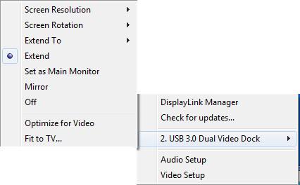 Windows Display Configuration After successful driver installation, a display utility icon will appear in the taskbar by the system clock. The icon may be hidden in the Windows System Tray.