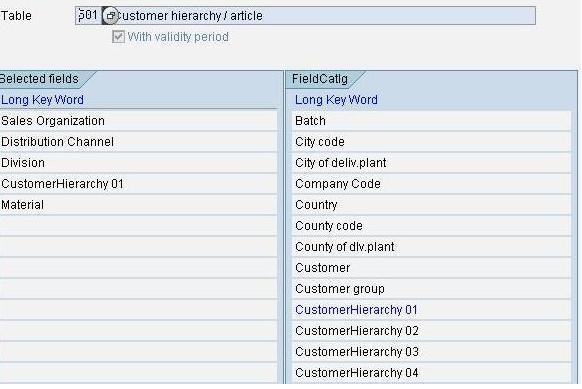 Condition Tables define the combination of fields that defines an individual condition record.