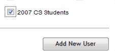 Note: The preferred e mail is where the students account creation notice, password and access URL will be sent. Note: The 2007 CS Students Group that was created. You must assign each user to a group.