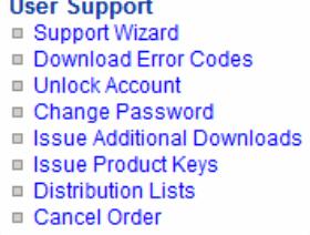 Once you have clicked on the Issue Product Keys link, you are directed to the user search wizard.
