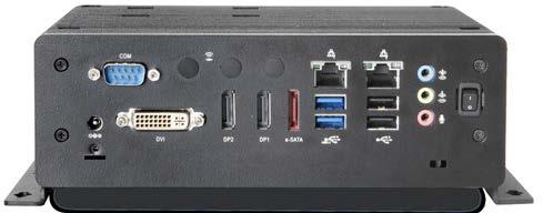DEX7150 FANLESS! U HDD indicator Power indicator COM Displayport Line in/spdif Power switch DC in Mic In DVI-I esata U 3.0 U 2.