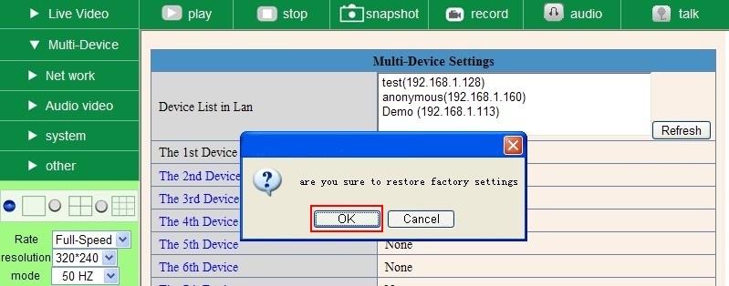 cn Click Restore Factory Settings, will pop-up a prompt, select OK, all the