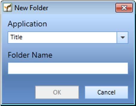GreenFolders 3.8 User Guide GreenFolders Main Menu 4.1 Creating New Folders You can create a new folder using this feature. To create a new folder: 1. Click New Folder, the New Folder window displays.
