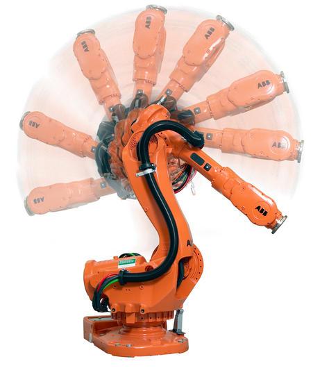 Application Example Industry Robot k2 qddref qdref 1 S qref 1 S i k1 i r3control r3motor r3drive1 1 cut joint qd tn axis6 axis5 l qdref Kd 0.03 S rel qref psum - Kv 0.