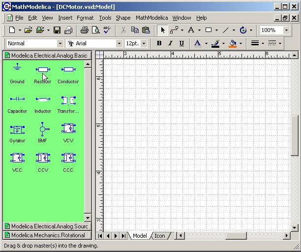 Graphical Modeling - Using Drag and
