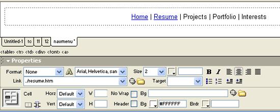 Page 16 of 20 The entry that you should see in the link box is../resume.htm (this was automatically filled in for you by Dreamweaver). The../ means that the resume file is located one file folder higher than the Library item.