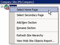 Working With the Site Hierarchy 12.1.4 Removing a Section From the Site Hierarchy You can remove sections from your web site using the Site Hierarchy pane in Designer.