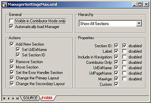 Customizing Manager Configuration Settings 1. In the Site Assets pane, choose the asset type Manager Configuration Settings. 2.