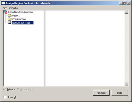 Assign Content Dialog data files and edit the data files assigned to a placeholder (assuming you allow these actions).