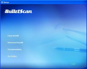 1. Installing the BulletScan Manager Minimum System Requirements Microsoft Windows XP/Vista/7 1.
