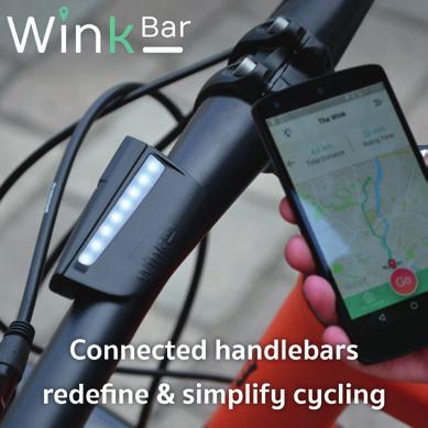 VELCO Wink Bar is a connected, easy to install handlebar that aims to make every bicycle smarter and every bike ride safer.
