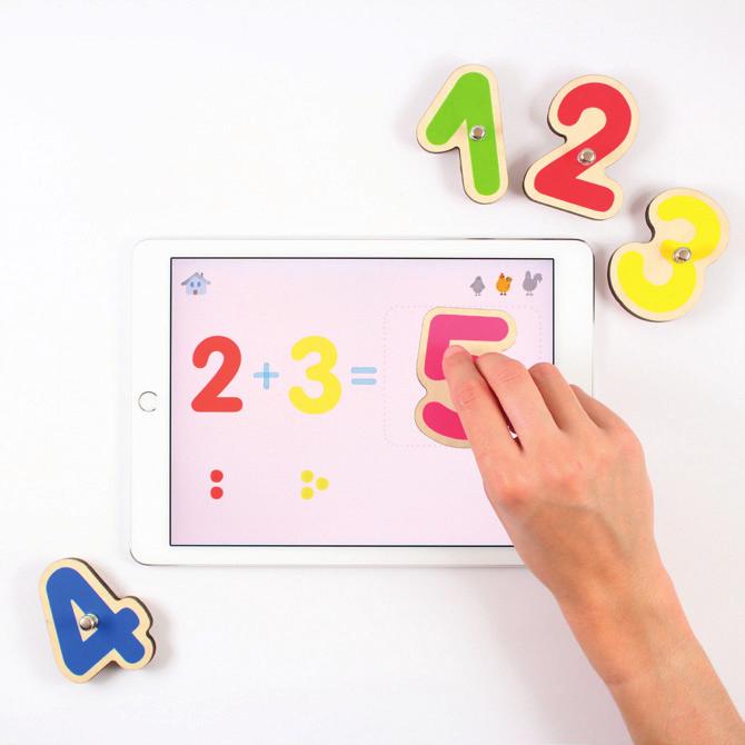 6 apps have been developed to teach the basic skills: reading, writing, counting.