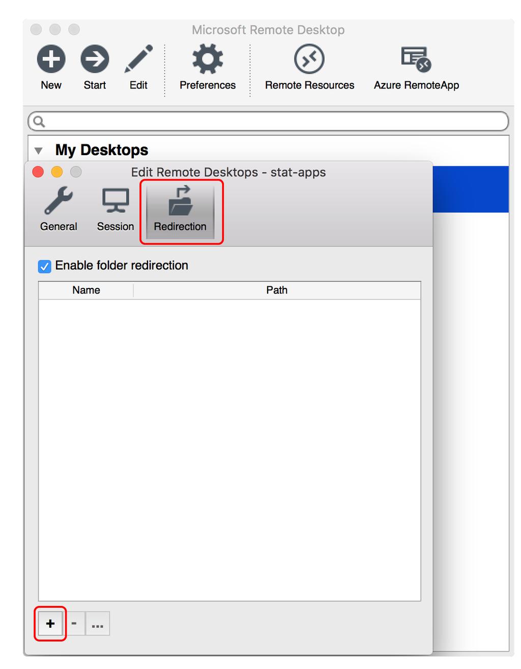4. When the Add Local Folder window appears click the Path drop down menu.