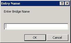 4. In the Enter Bridge Name box, enter a unique name for an Interaction SIP Bridge workstation.