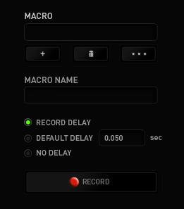 MACROS TAB The Macros Tab allows you to create a series of precise keystrokes and button presses. This tab also allows you to have numerous macros and extremely long macro commands at your disposal.