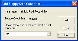 NVRaid Floppy Disk G-1 Appendix G. NVRaid Floppy Disk If you lost or damaged the SATA Driver Disk that came with the package, use the NVRaid Floppy Disk to create another one.