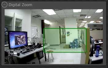 1.7 Digital Zoom Control Digital emulation is used to zoom and move IP Camera video streaming.