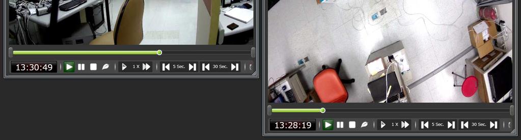 Double clicking the desired playback instance on the video time scroll bar will instantly pop out a new Video