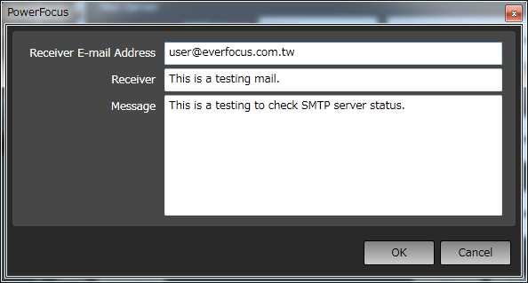 shown below to see if the settings for SMTP server are correct.