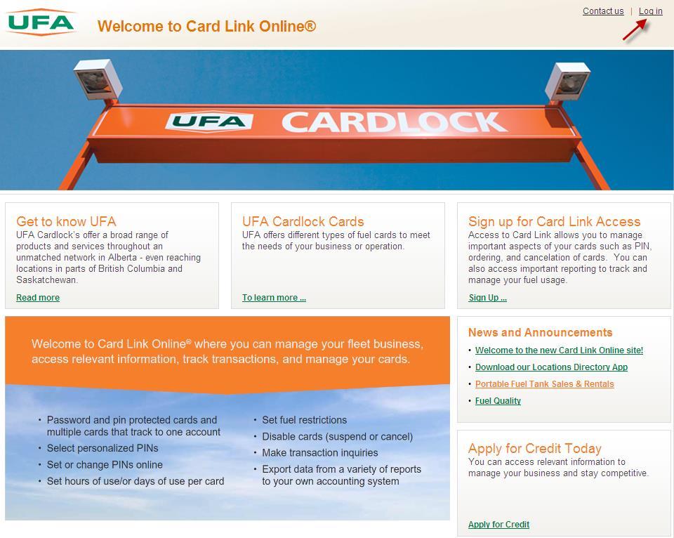 Current Card Link Online User Access Accessing Card Link Online Launch Web