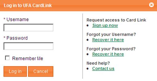 com Click on Log In Enter your Username and Password to log onto Card Link Online