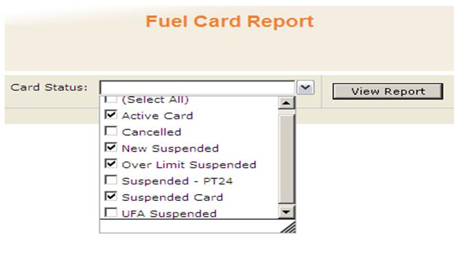 Exporting Card Report Information This option is used to view or export the attributes of your card(s). Any report can be exported to a PC by clicking on the diskette icon.