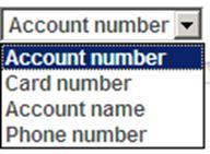 Searching Card Link Online Card Link Online offers Users several search options for viewing and reporting account information.