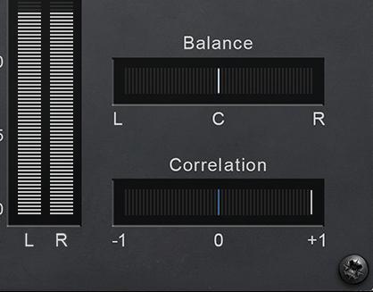 Volume Meters Pre EQ measures levels before processing by bx_digital V3; stereo information is measured by default, but values