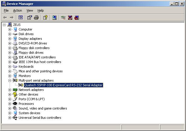 Installing the software B&B Electronics ExpressCard Serial Adapter User s Manual Uninstalling under Windows XP Follow these steps in the event that you need to uninstall or reinstall the Serial